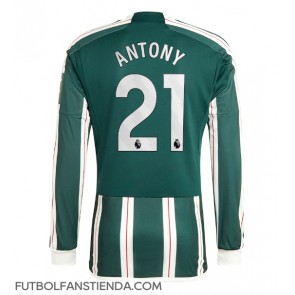 Manchester United Antony #21 Segunda Equipación 2023-24 Manga Larga
